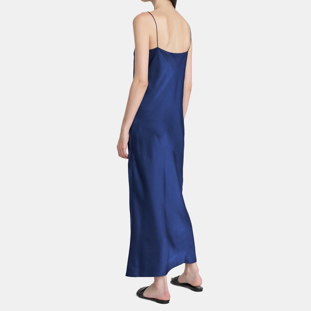 NWT Theory Easy Slip Dress In Satin - Picture 8 of 8